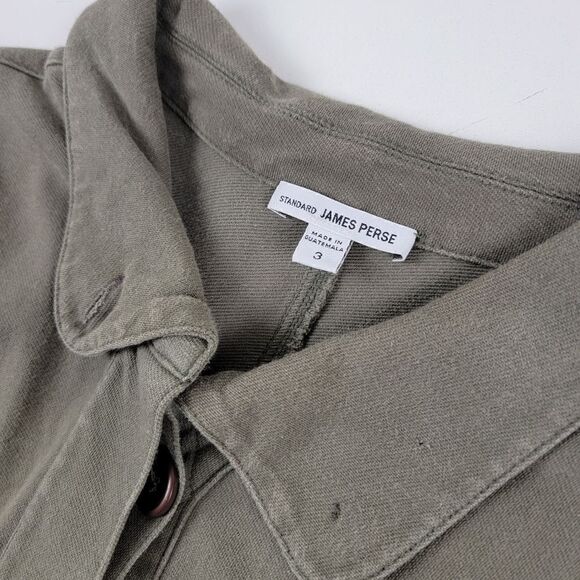 James Perse Argn Cargo Chore Button Up Jacket Womens sz 3 Coat - Picture 8 of 12